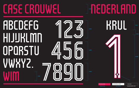 Wim Crouwel Designs Typeface For Holland S Fifa World Cup 14 Kit