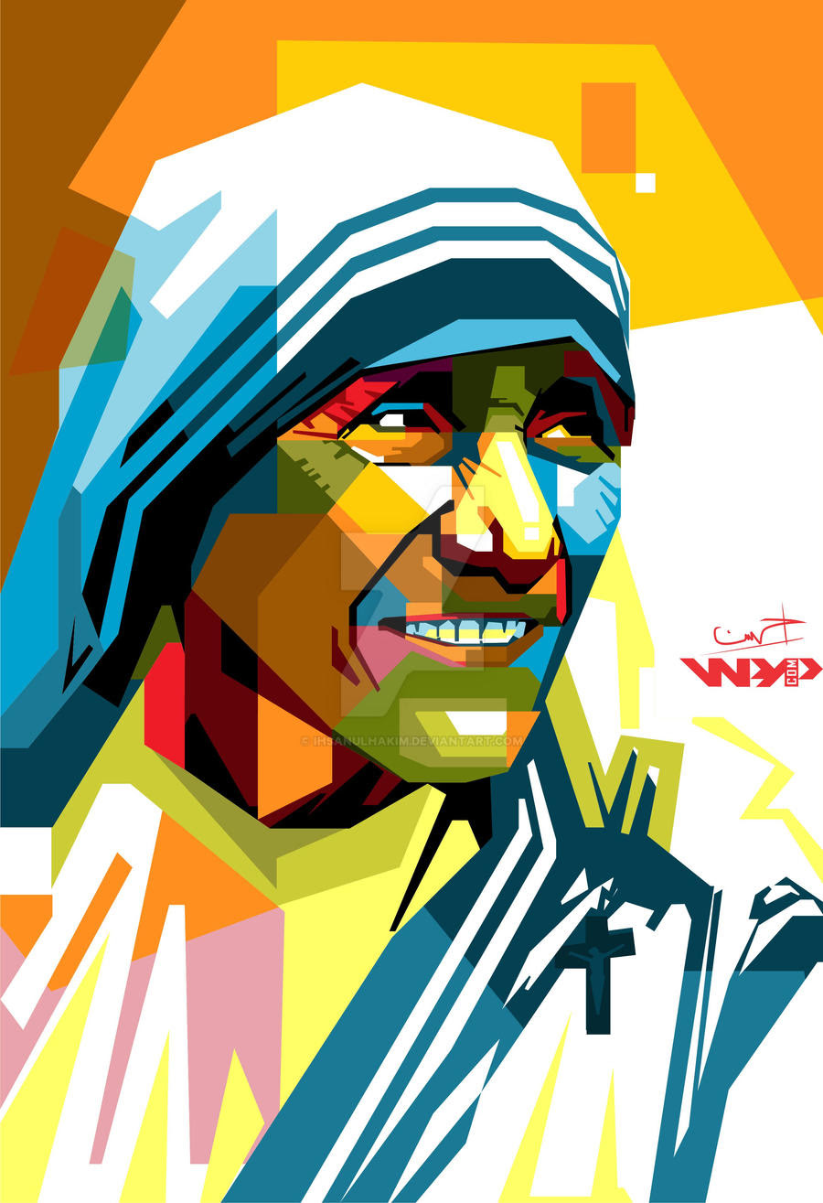 Download Mother Teresa in WPAP by ihsanulhakim on DeviantArt