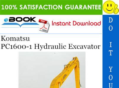 Download komatsu pc1600 1 hydraulic excavator field assembly manual ManyBooks PDF