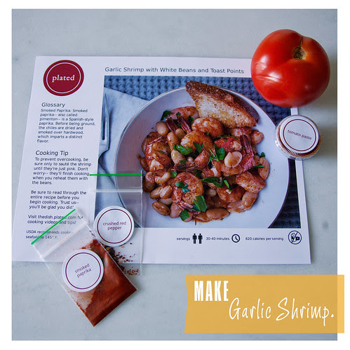 Garlic Shrimp Dinner from Plated