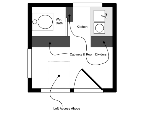 Free Plans – 8×8 Tiny House v.2 | Tiny House Design
