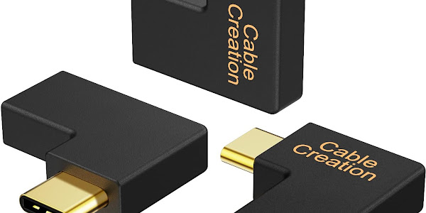 Best Cyber Deals 🔥 Right Angle USB C Male to Female Adapter [3-Pack], CableCreation 90 Degree USB 3.1 USB C Extension Adapter (3A/10G) for MacBook (Pro), Pixel 2 XL, Laptop & Tablet & Mobile Phone,Oculus Quest Link