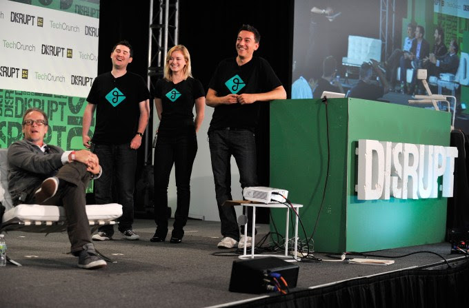 NEW YORK, NY - MAY 24: (L to R) Tony Conrad, Elliot Kroo, Jessica Scorpio, and Sam Zaid of Getaround attend TechCrunch Disrupt New York May 2011 at Pier 94 on May 24, 2011 in New York City. (Photo by Joe Corrigan/Getty Images for AOL) *** Local Caption *** Elliot Kroo; Jessica Scorpio; Sam Zaid; Tony Conrad
