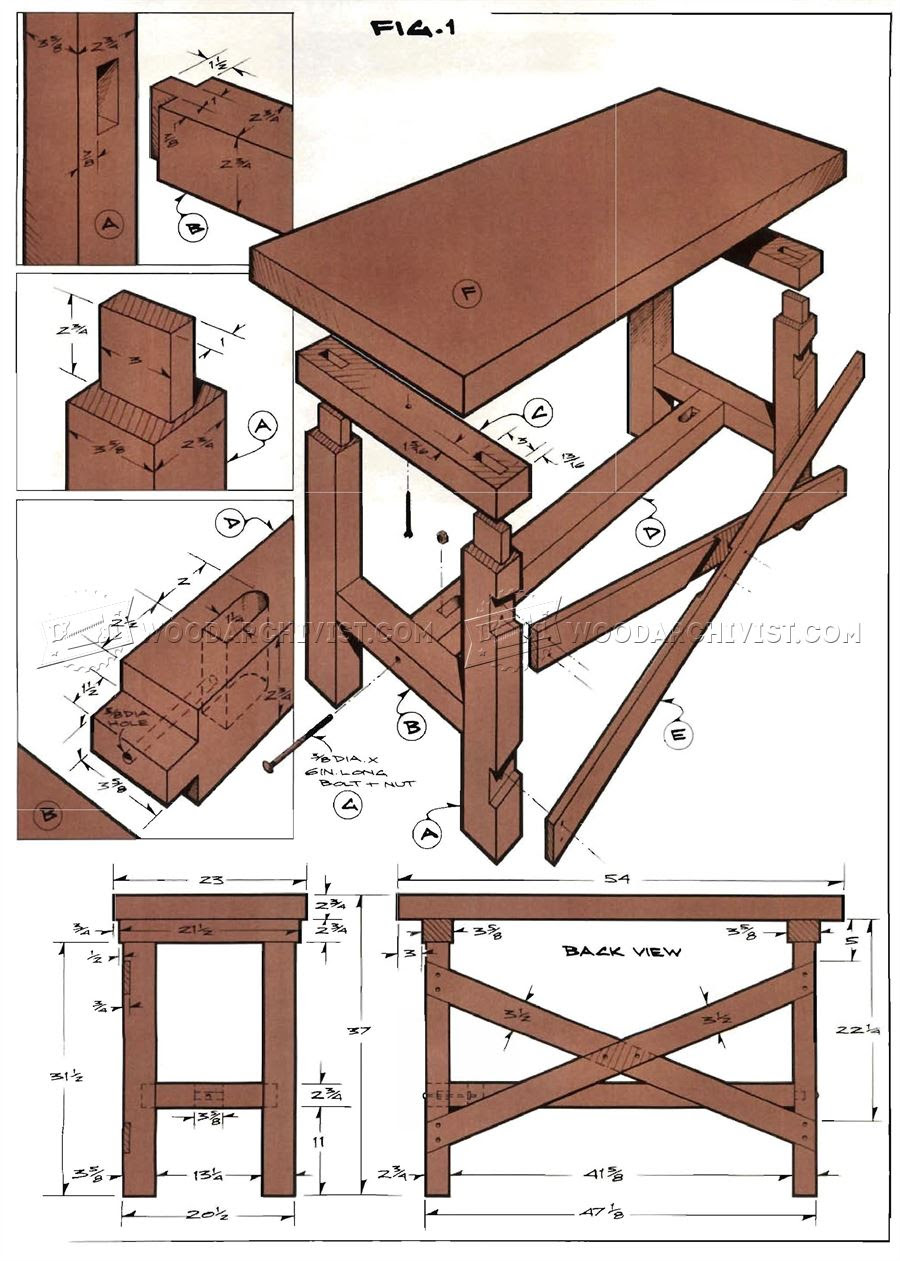 Simple Workbench Plans â¢ WoodArchivist