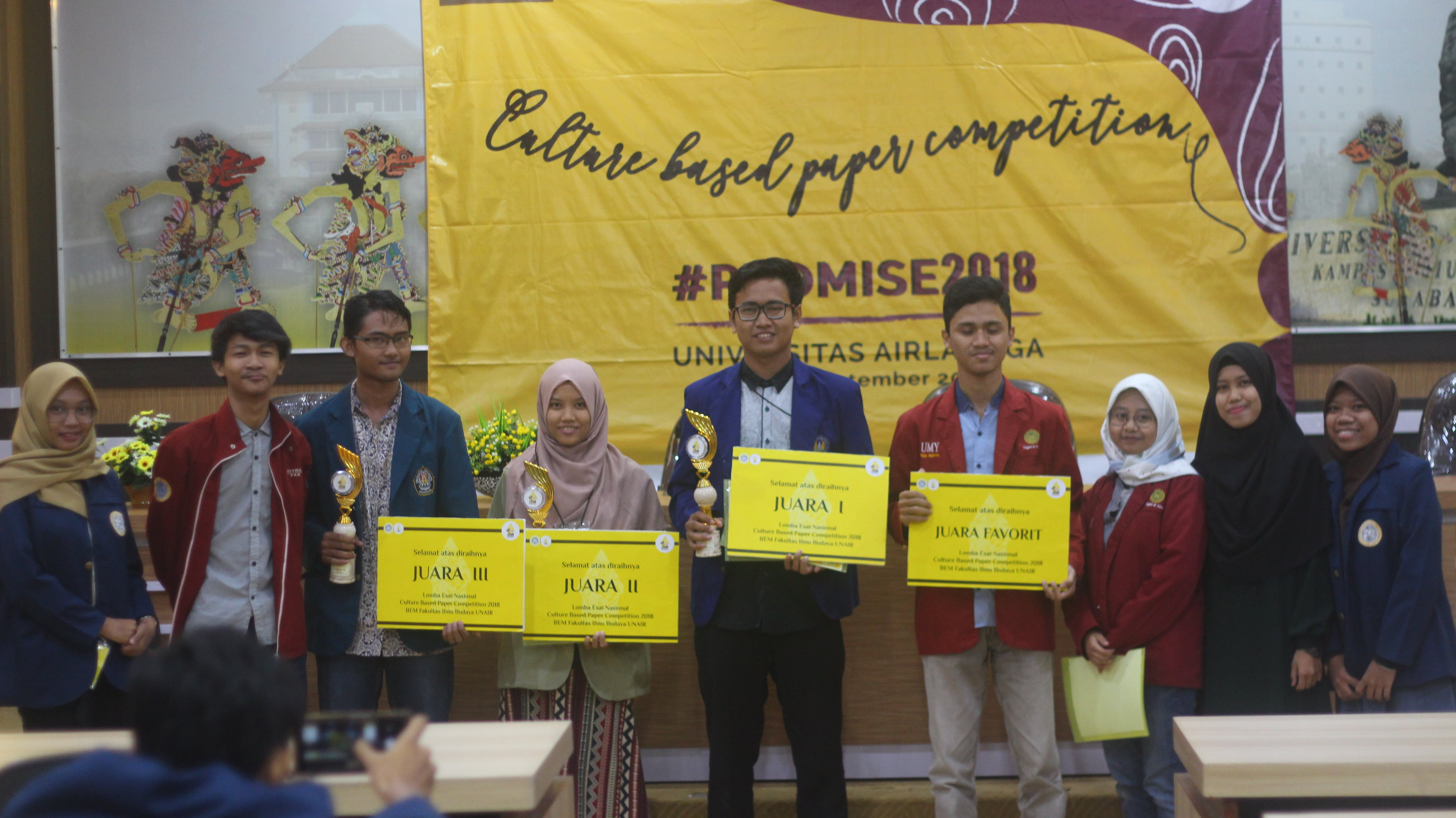 PARA pemenang Paper petition Cultural Based Promise 2018 Juara I Universitas Negeri Yogyakarta