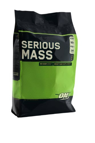 Optimum Nutrition Serious Mass, Chocolate, 12 Pound