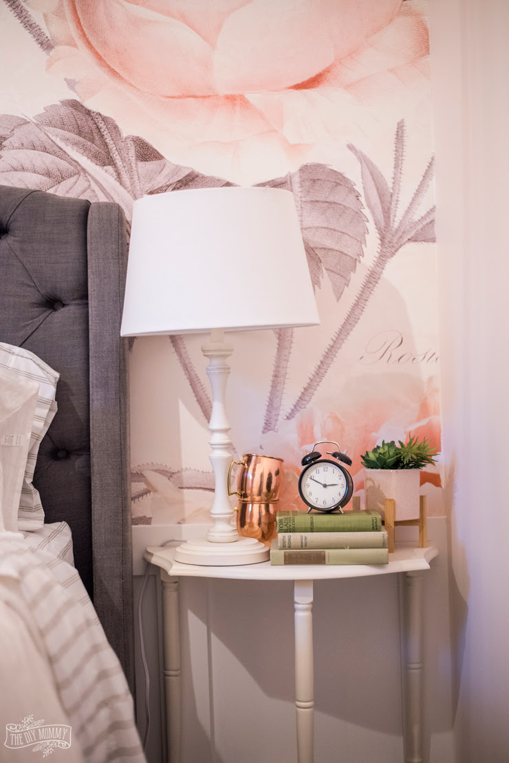 Feminine Modern Farmhouse Guest Bedroom Makeover | The DIY ...
