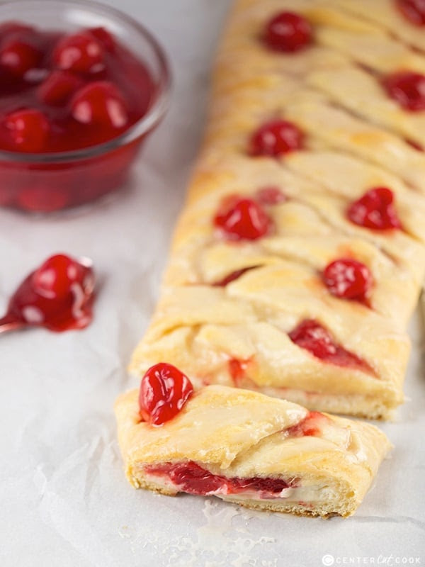 Easy apple Danish Cherry braided Cheese danish Recipe Braided recipe