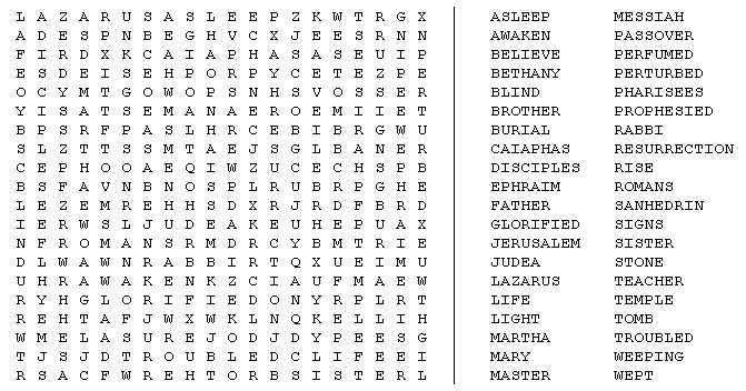 Crossword Puzzles Lazarus Word Search Puzzles