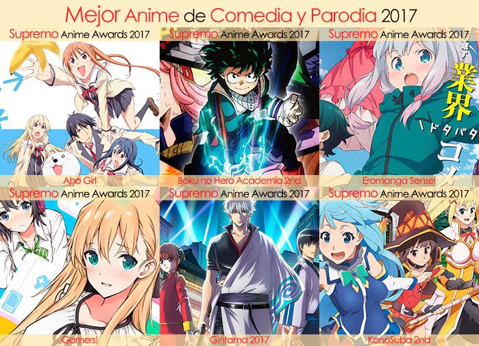 Final X Categorias Nominados a Mejor Anime de Comedia y Parodia 2017