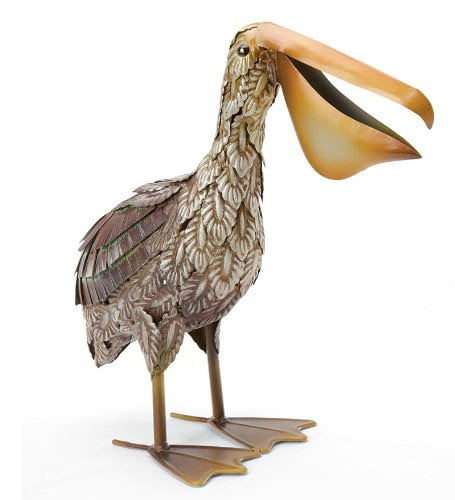 Pete The Pelican Metal Garden Decor
