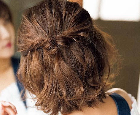 結婚式の髪型 ボブでもハーフアップはできる 簡単アレンジ10選 Wedding Journal