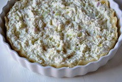 Ricotta and leek tart