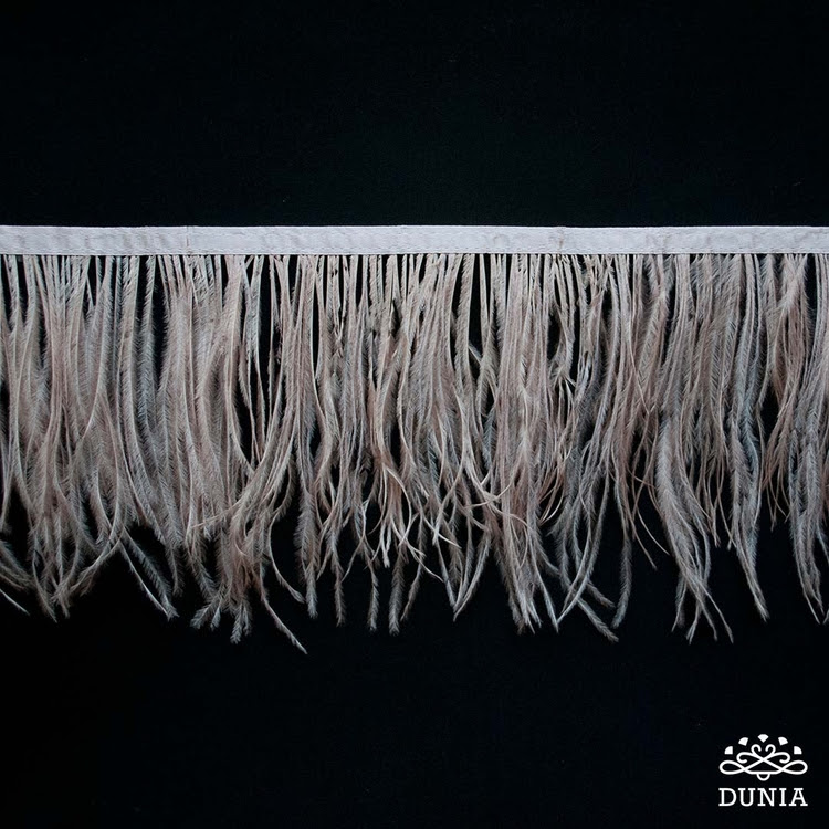Plumas Avestruz Nude Oscuro Merceria Dunia
