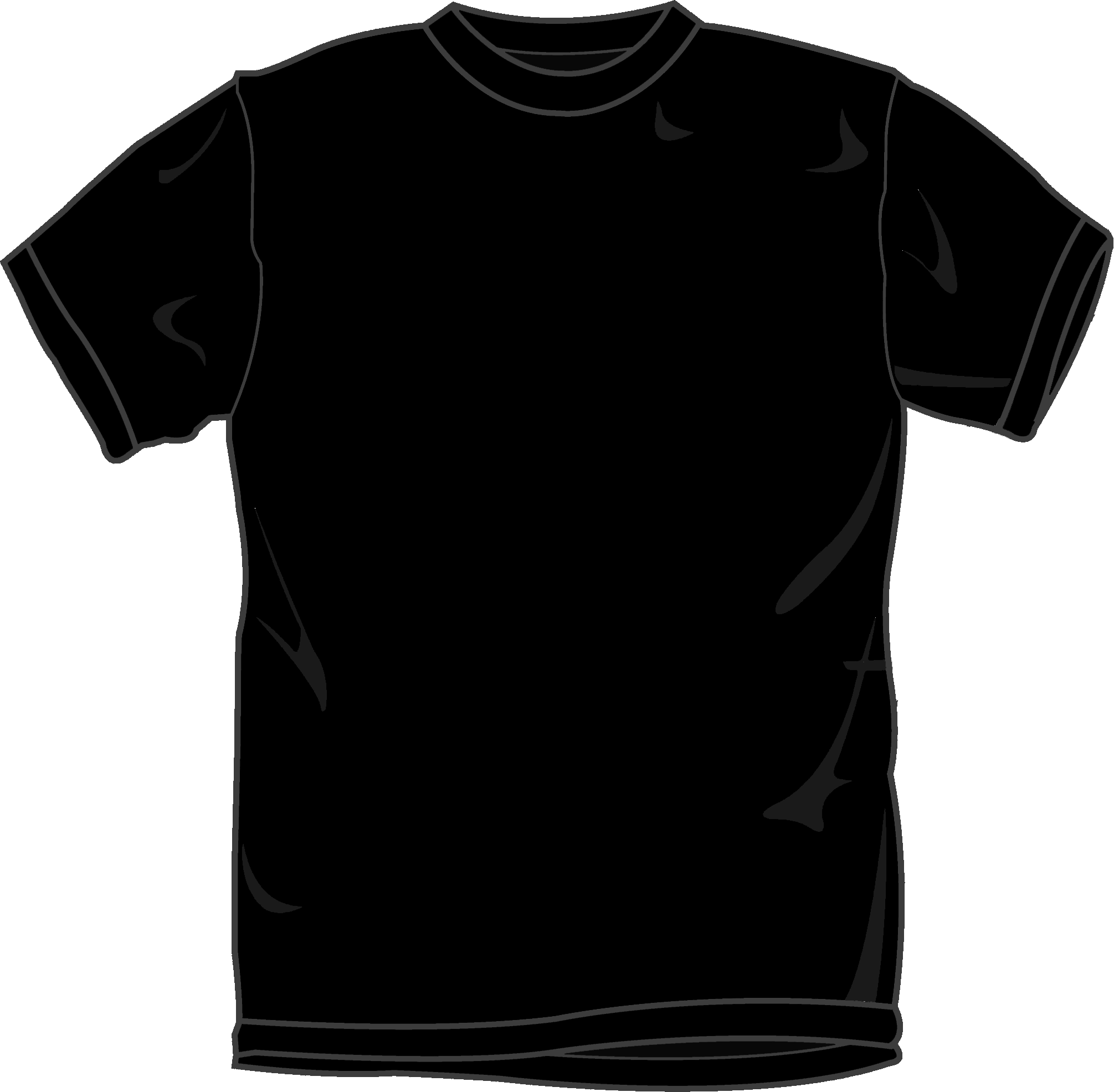 Download Black T Shirt Template Front And Back - ClipArt Best - ClipArt Best