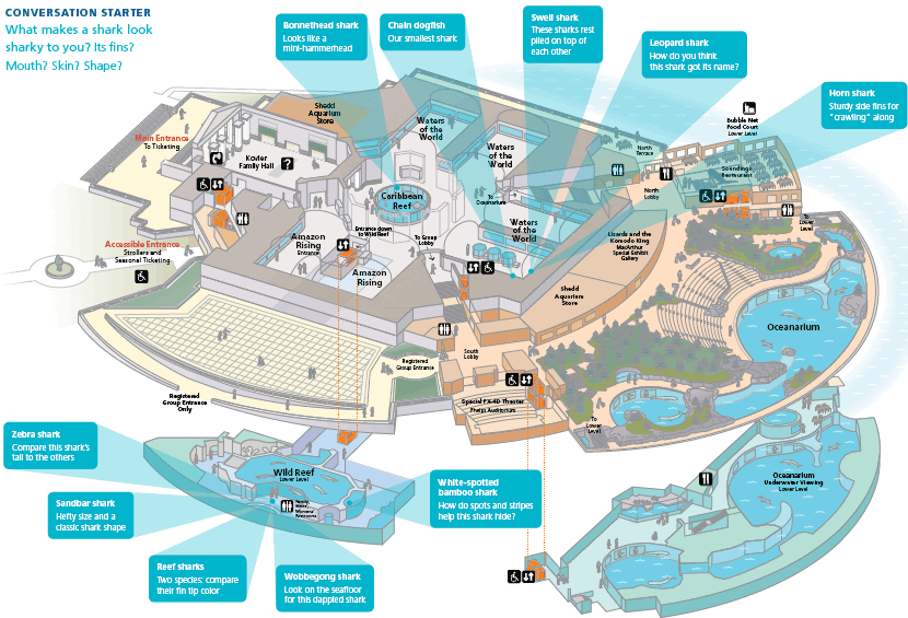 PDF Plans Shedd Aquarium Floor Plan 8x10x12x14x16x18x20x22x24 ...