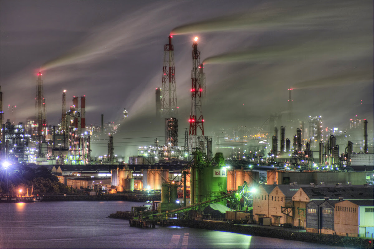 Hdr Technoscape 堺泉北臨海工業地帯の夜景 03