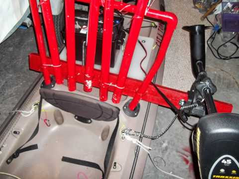 Homemade kayak trolling motor mount -    YouTube