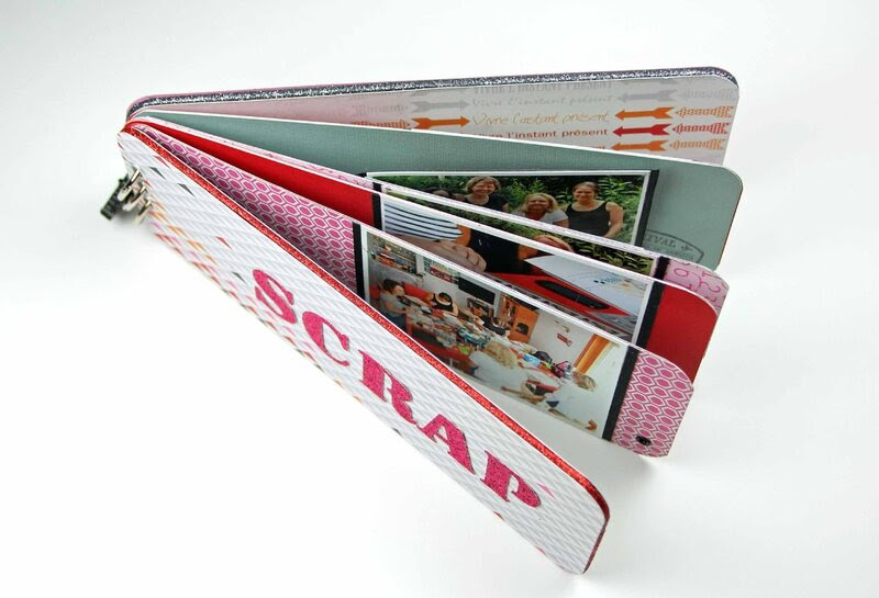 Mini Album Scrap _Vivre l'instant présent -DT Tacha 1p