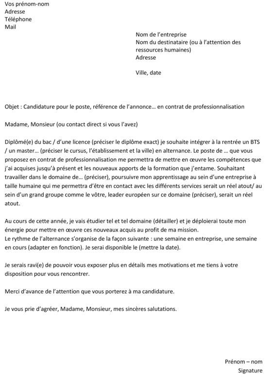 pole emploi lettre de motivation gratuite  Modele de lettre type