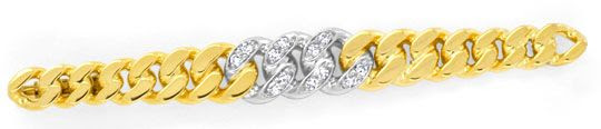 Original-Foto 1, DIAMANTBROSCHE IN KETTENFORM, 18K MASSIV GOLD SHOP NEU!, S6705