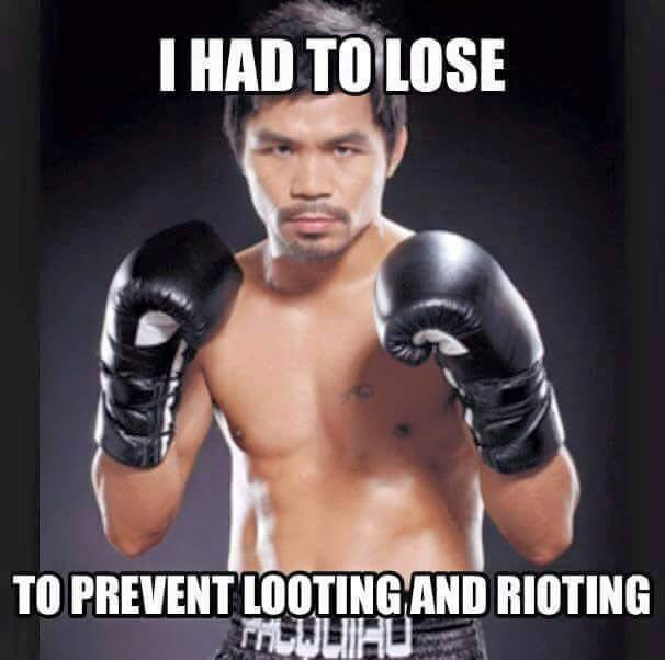 I had to lose
