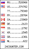 visitors by country counter