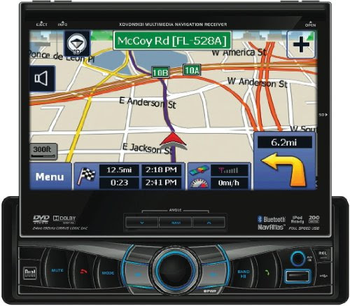 Dual XDVDN9131 4 x 50-Watt AM/FM/DVD with 7-Inch Touchscreen LCD/USB/SD/BT/NAV/iPod Multimedia Receiver (Black)
