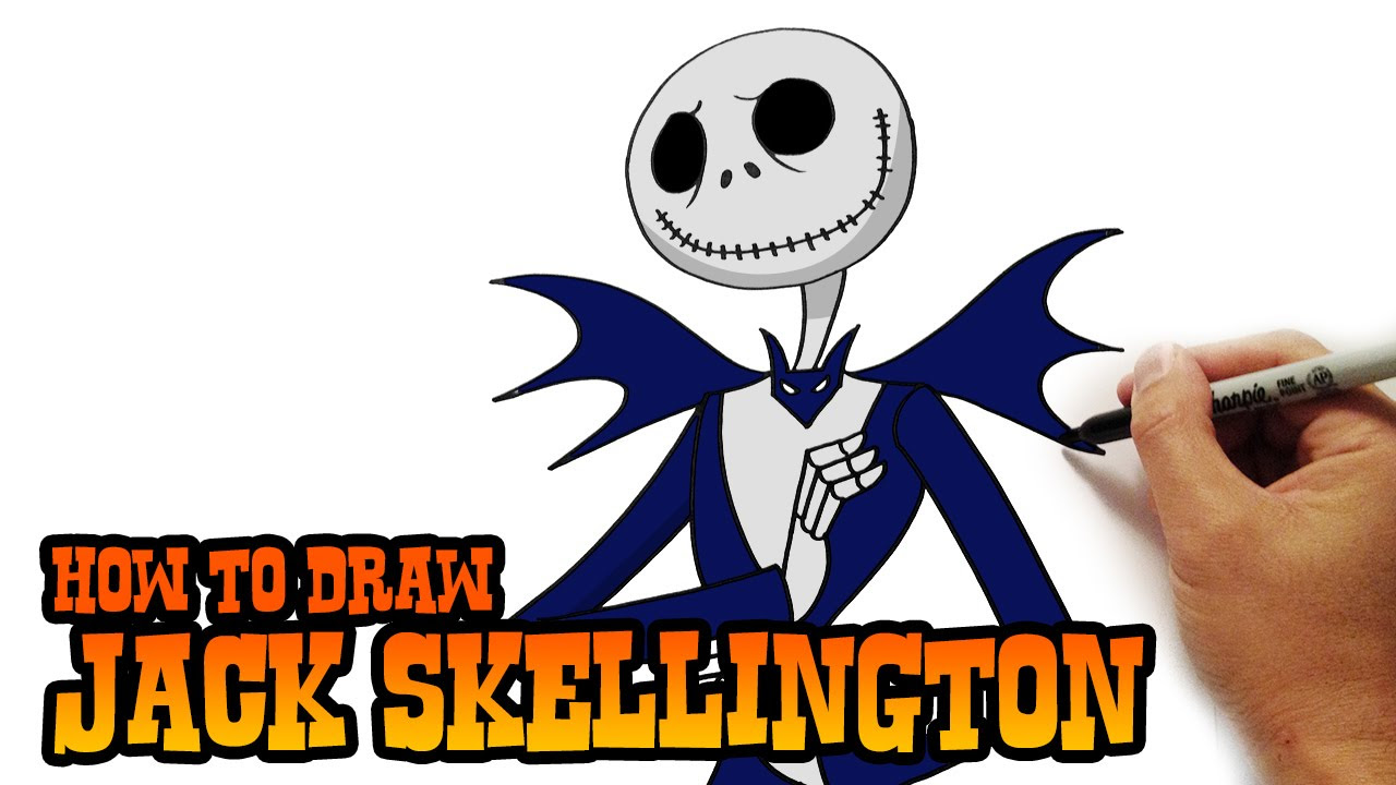 How to Draw Jack Skellington- The Pumpkin King - YouTube