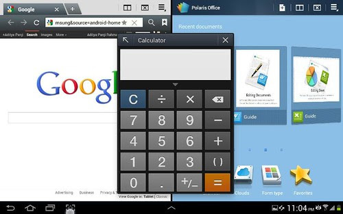 Membuka multiscreen dan aplikasi mini