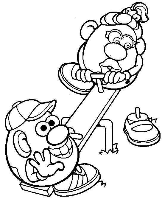 Mr Potato Head Coloring Page At Getdrawings Free Download