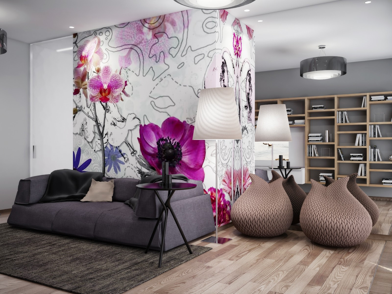 Red And Grey Living Room Decor