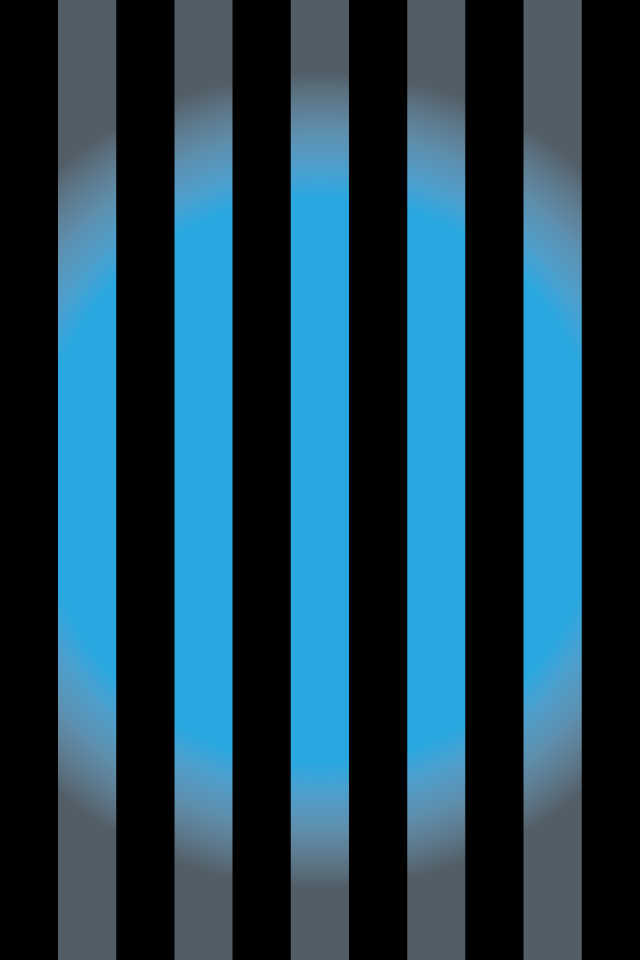シンプルな水色と黒の縦ストライプiphone4 3gs壁紙