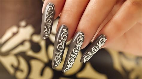 edge nails  decal nail art youtube