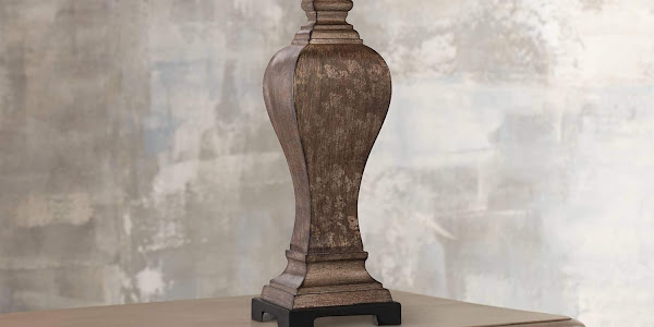 Exсluѕіvе Edgar Traditional Table Lamp 29" Tall Antique Bronze Brown Square Urn Geneva Taupe Fabric Rectangular Shade Decor for Living Room Bedroom House Bedside Nightstand Home Office - Regency Hill