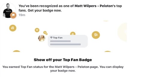 facebook top fan badge