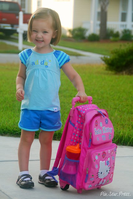 Lauren's first day of preschool