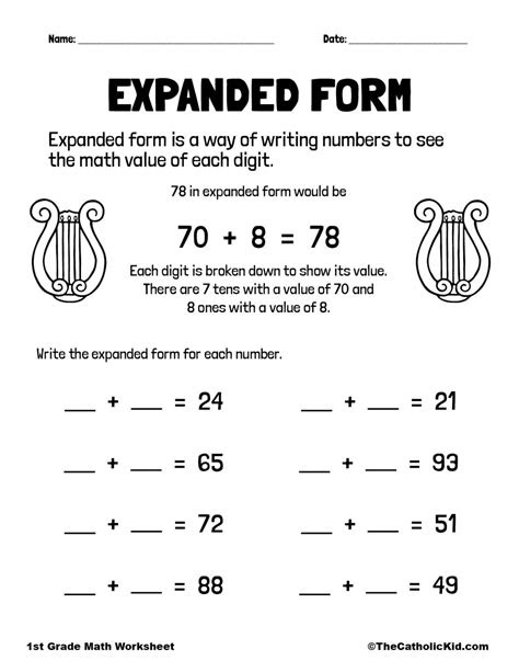  expanded form worksheet thecatholickidcom