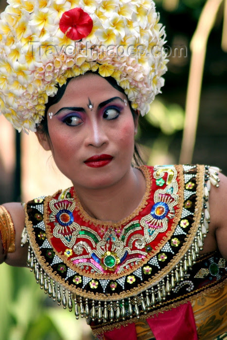 indonesia72: Indonesia  Pulau Bali: dancer with flower hat photo by 
