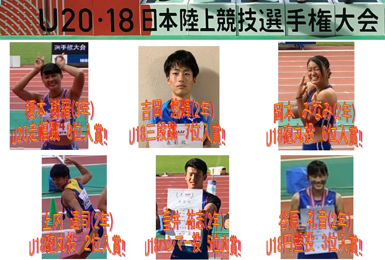 19年度 陸上部活動状況 四国学院大学香川西高等学校