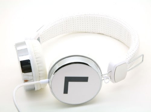white collapsible DJ Over the head Earphone Headphone for apple ipod, ipad, nano, sony mp4, samsung