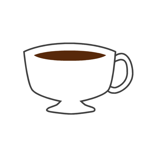 白いコーヒーカップの無料イラスト オーフリー写真素材