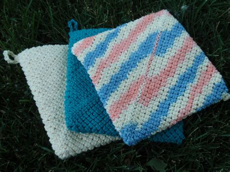 crochet pot holder tutorial wedding dress blue
