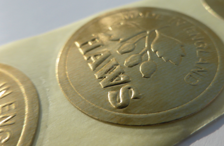Custom Embossed Labels | Gold Embossed Stickers Australia