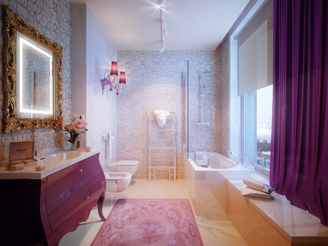 PENTHOUSE st. Gilyarovskogo - contemporary - bathroom - other ...