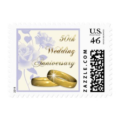 50th Wedding Anniversary Postage