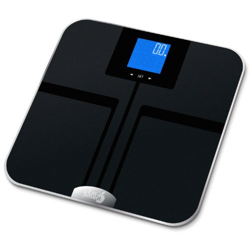 EatSmart Precision GetFit Digital Body Fat Scale w/ 400 lb. Capacity & Auto Recognition Technology