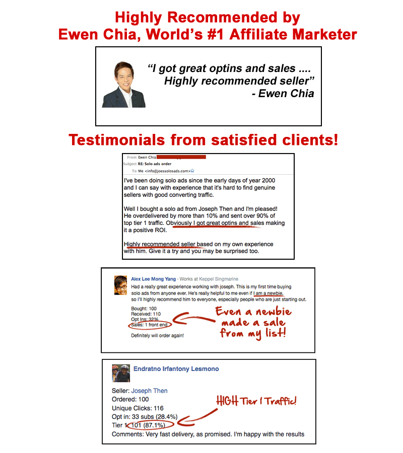 SOLO AD] Ewen Chia - "Highly recommended seller"! High Quality Solo ...