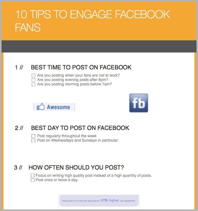 Checklist screenshot for email conversions and content upgrades example 2