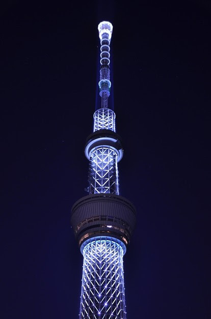 てっぺんのライトアップ スカイツリー 写真共有サイト フォト蔵